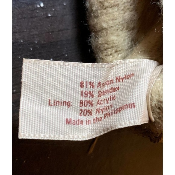 Vintage ISOTONER Aris Warm-Ups Ladies Womens One-size OSFA Lined tan Gloves - Picture 7 of 11